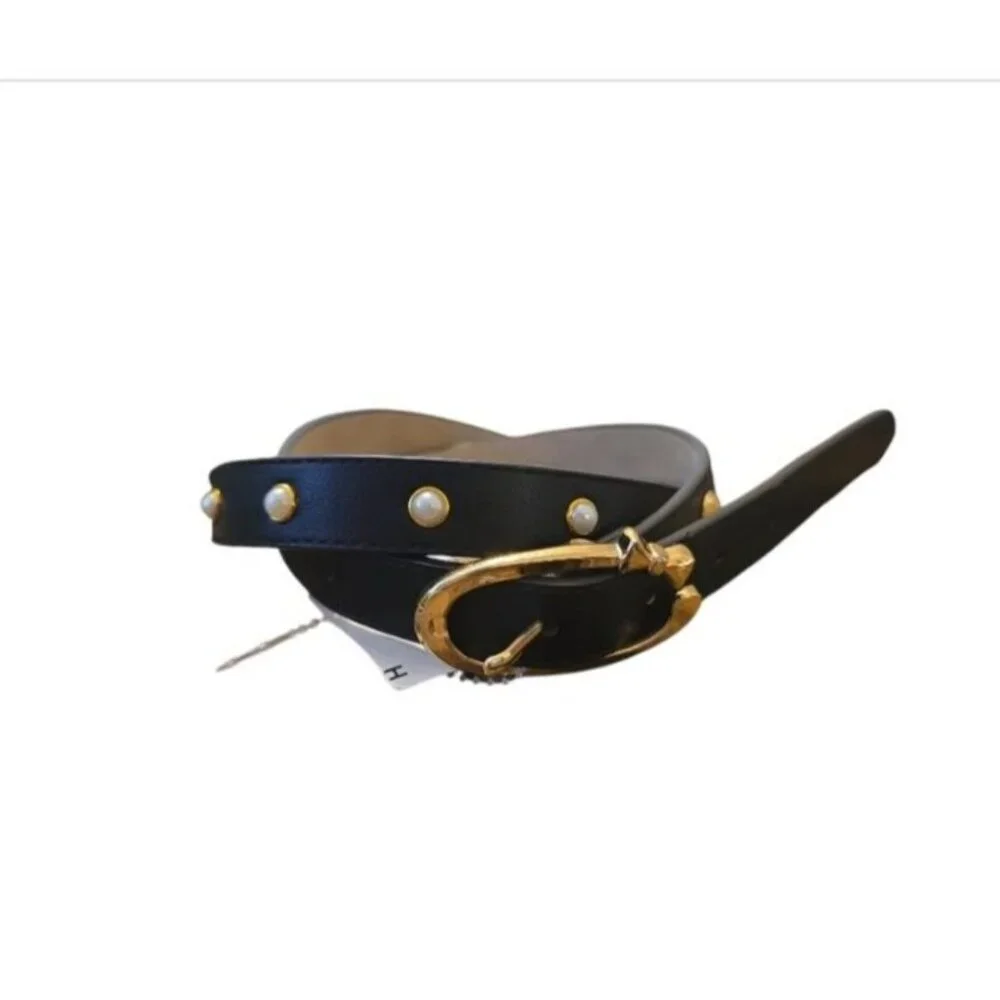 NWT Women's Black/ Gold Belt Size S - Picture 3 of 10